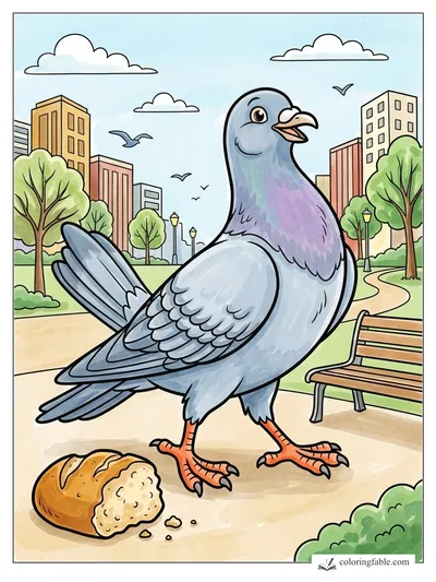 Colored example of this coloring page