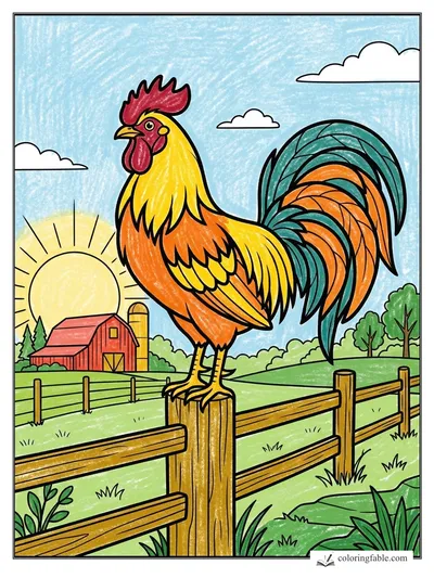 Colored example of this coloring page