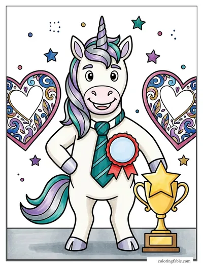 Colored example of this coloring page
