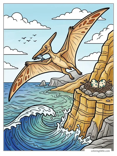 Colored example of this coloring page