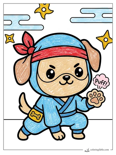 Colored example of this coloring page