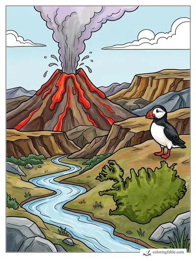 Colored example of this coloring page