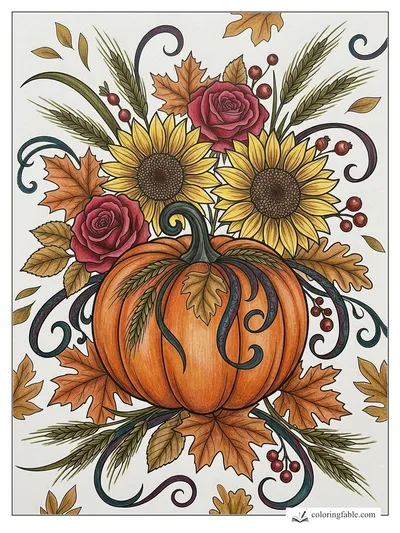Colored example of this coloring page