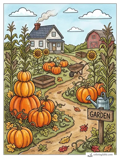 Colored example of this coloring page