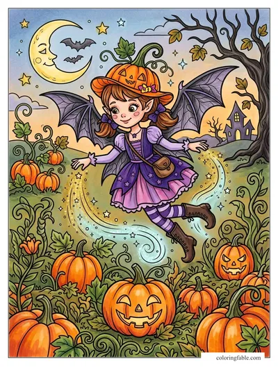 Colored example of this coloring page