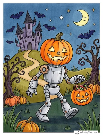 Colored example of this coloring page