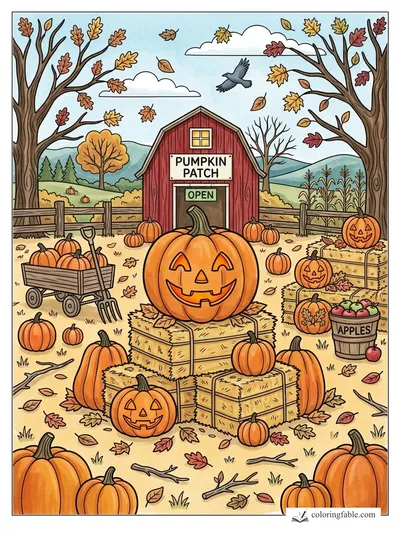 Colored example of this coloring page
