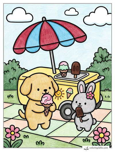 Colored example of this coloring page