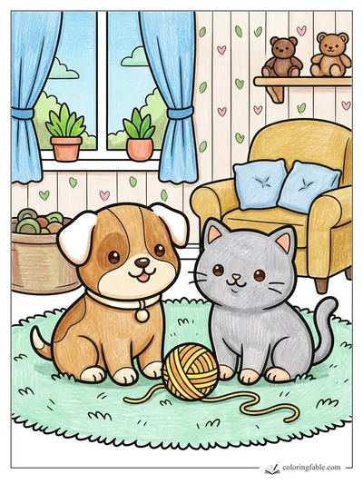 Colored example of this coloring page