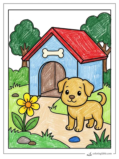 Colored example of this coloring page