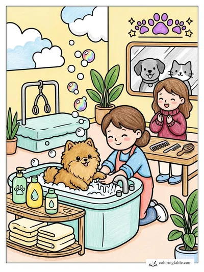 Colored example of this coloring page