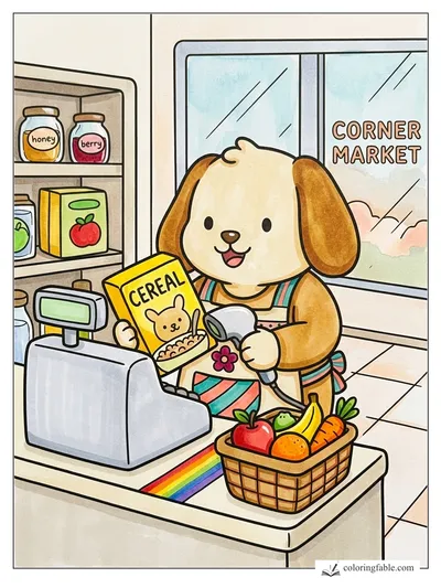 Colored example of this coloring page