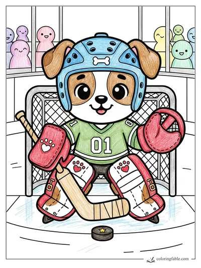 Colored example of this coloring page
