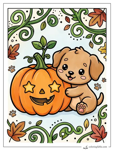 Colored example of this coloring page