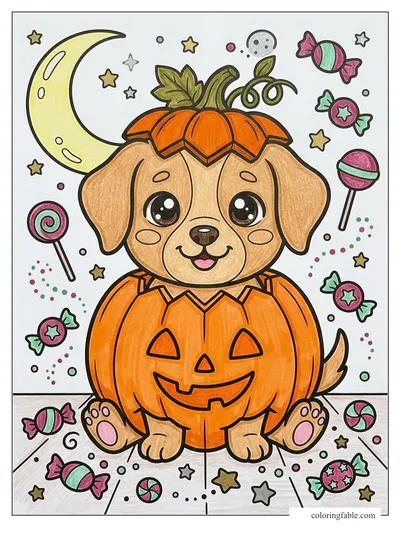 Colored example of this coloring page