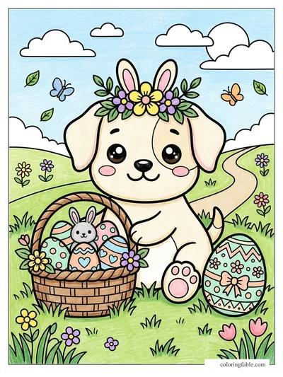Colored example of this coloring page