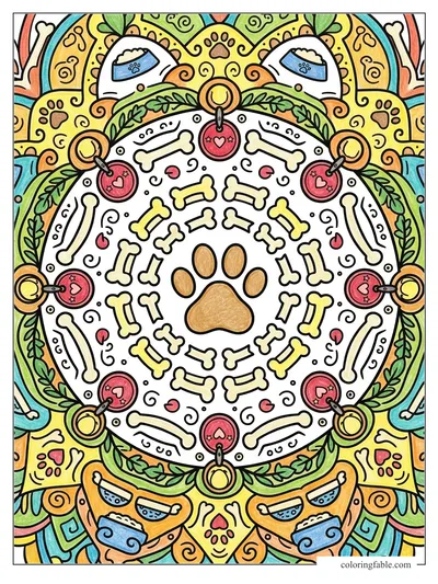 Colored example of this coloring page