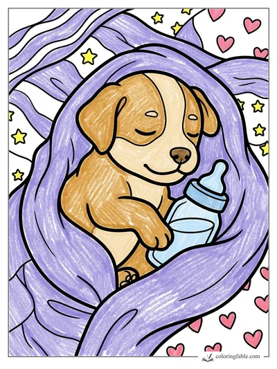 Colored example of this coloring page