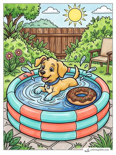 Colored example of this coloring page
