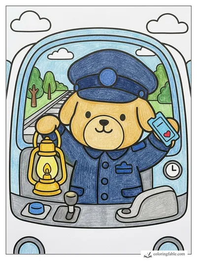 Colored example of this coloring page