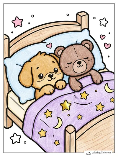 Colored example of this coloring page