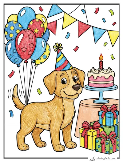 Colored example of this coloring page