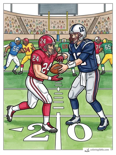 Colored example of this coloring page