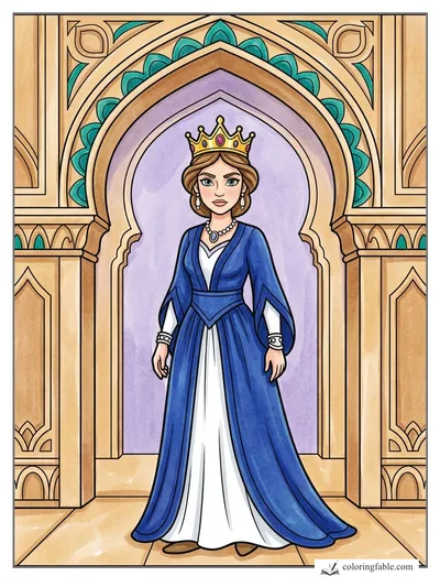 Colored example of this coloring page