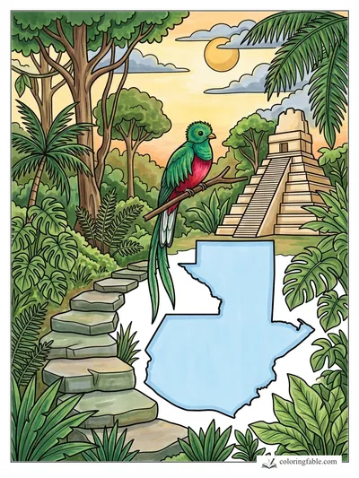 Colored example of this coloring page