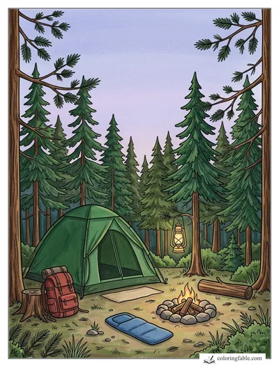 Colored example of this coloring page
