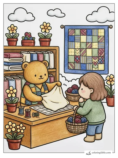 Colored example of this coloring page