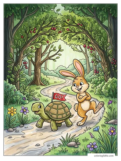 Colored example of this coloring page