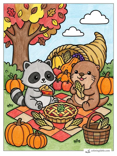 Colored example of this coloring page