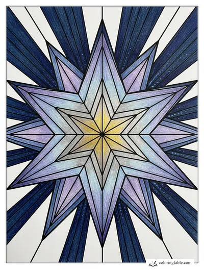 Colored example of this coloring page