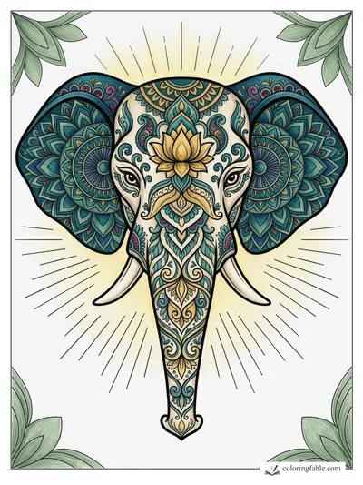 Colored example of this coloring page