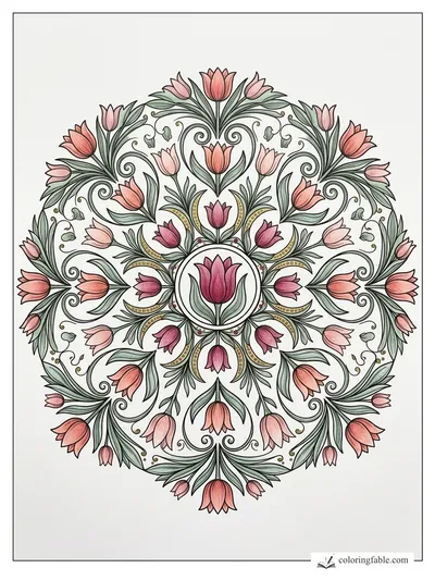 Colored example of this coloring page