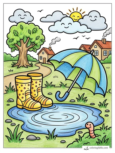 Colored example of this coloring page