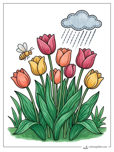 Colored example of this coloring page