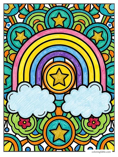 Colored example of this coloring page