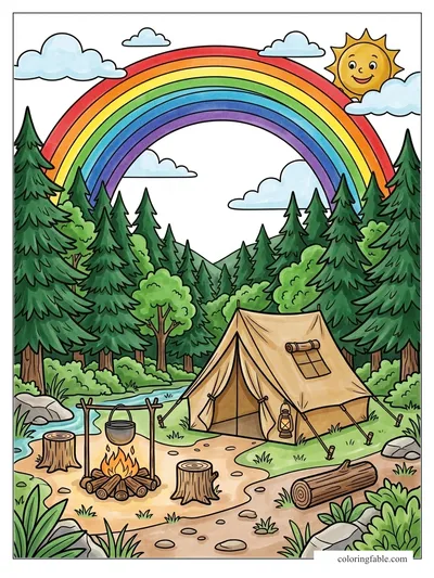 Colored example of this coloring page