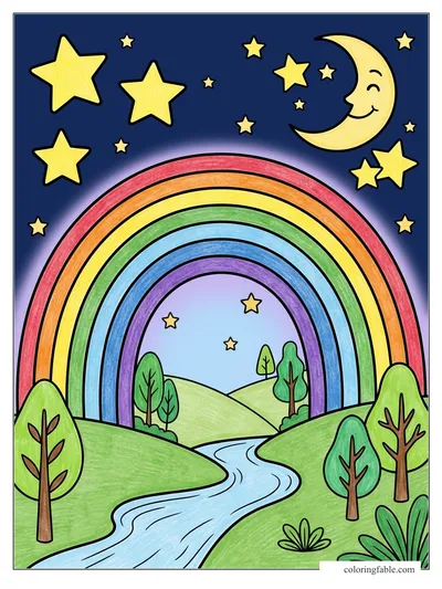 Colored example of this coloring page