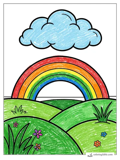 Colored example of this coloring page