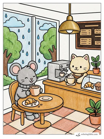 Colored example of this coloring page