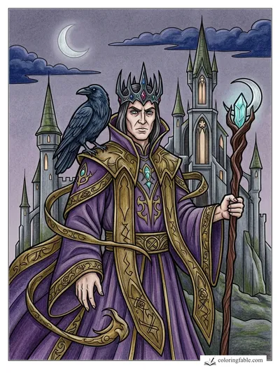 Colored example of this coloring page