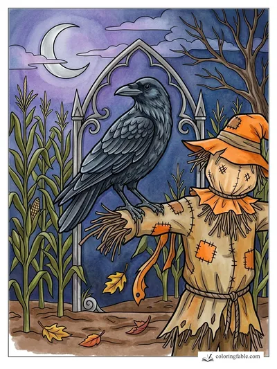 Colored example of this coloring page