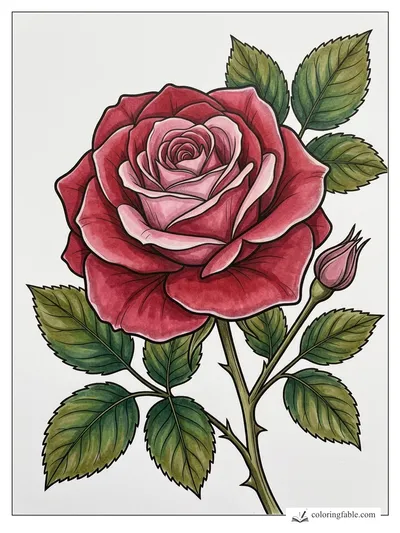 Colored example of this coloring page