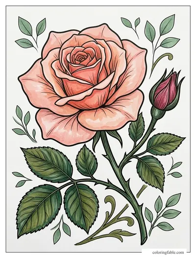 Colored example of this coloring page
