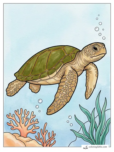 Colored example of this coloring page
