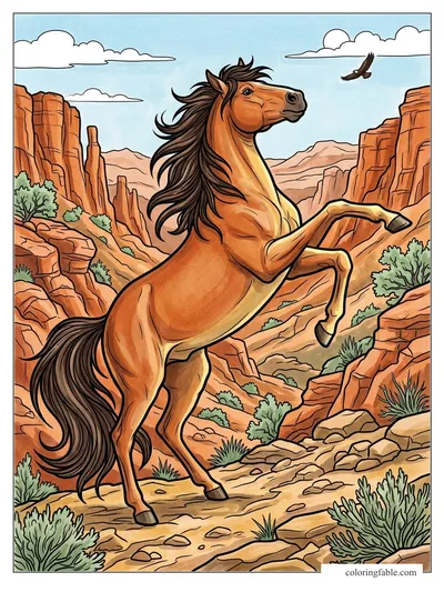 Colored example of this coloring page