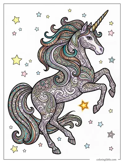 Colored example of this coloring page